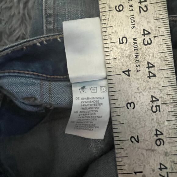 Articles of Society Blue Jean Denim Cut-Off Shorts High Rise Short Women’s 25 - Picture 5 of 7